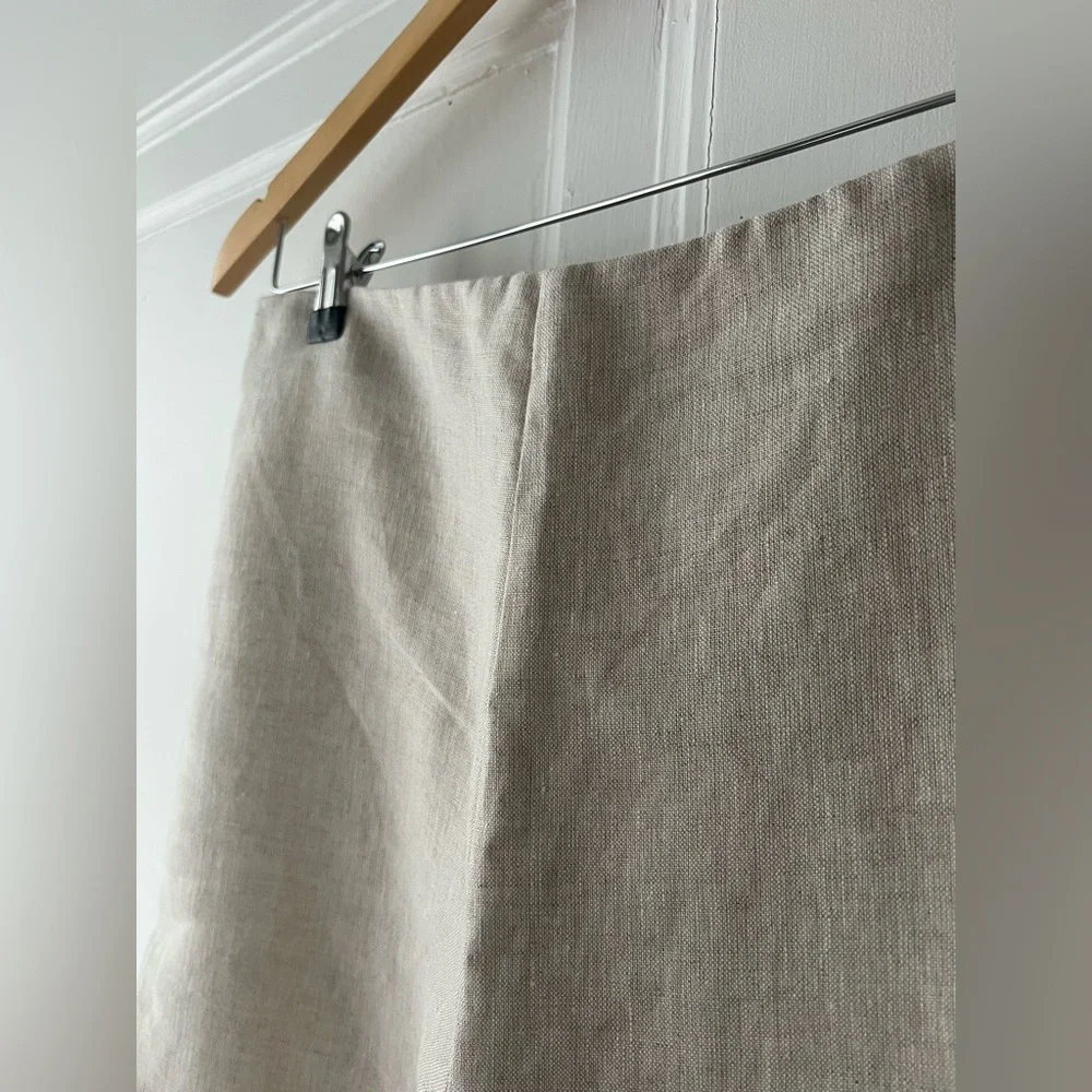 Reformation Scarlett Linen Two Piece Set in Oatmeal